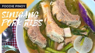 Sinigang Pork Ribs  Filipino Recipe  Foodie Pinoy [upl. by Nnylasor862]