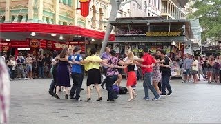 Brisbane International Salsa Rueda De Casino Multi Flash Mob [upl. by Anelrad282]