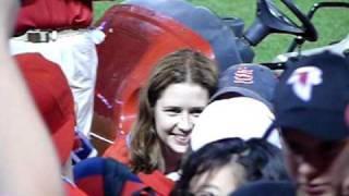 Jenna Fischer at All Star Celebrity Legends Softball Game [upl. by Latsyrhk]