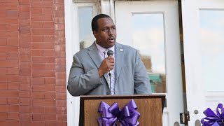 Sheriff John Branche Relays Message of Hope at Domestic Violence Candlelight Vigil  Warrenist TV [upl. by Oberg]