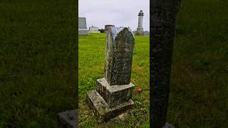 1894 Headstone 1st D2 Treatment and Resetting cleaning headstone monument cemetery graveyard [upl. by Teferi361]