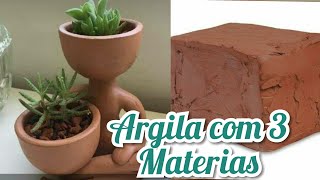 Argila Caseira com 3 Materiais [upl. by Avan577]