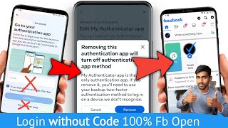 Two step authentication facebook lost phone Facebook login code problem  two factor Facebook off [upl. by Ahtreb682]