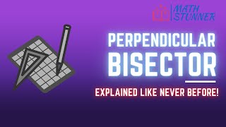 Perpendicular Bisector Explained  IBDP Math AI  Voronoi Diagrams [upl. by Allicerp]