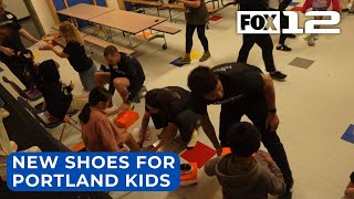 Nordstrom provides new shoes to about 360 kids in Portland [upl. by Yvor514]