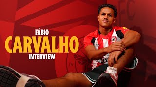 FÁBIO CARVALHO  FIRST INTERVIEW AS A BRENTFORD PLAYER 🇵🇹🐝 [upl. by Garth]