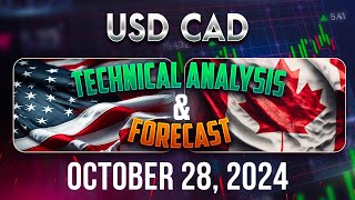 Latest USDCAD Forecast and Technical Analysis for October 28 2024 [upl. by Aivlis]