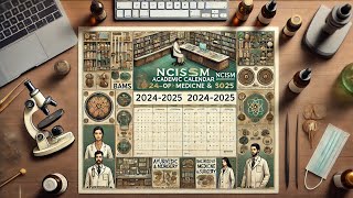 NCISM Academic Calendar 20242025 session  BAMS BUMS BATCHES  AYUSH  AYUSH UPDATES🎯exam ayush [upl. by Ariuqahs]