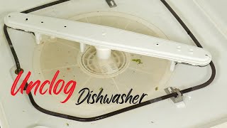 How To Unclog Dishwasher Easy Simple [upl. by Adnoyek]