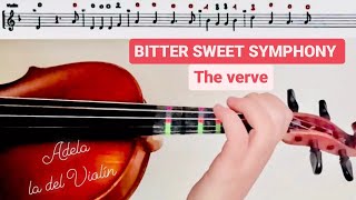 BITTER SWEET SYMPHONY THE VERVE PARTITURA VIOLÍNAUDIO [upl. by Yrdua269]