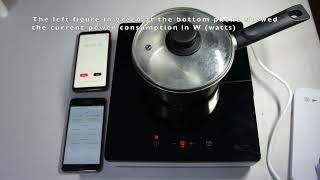 Water boiling test and power consumption measurement for IKEA TILLREDA Portable induction hob [upl. by Lednahc]