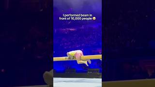 I split the beam in front of 10000 people 😭 gymnastics gymnast sports gym fail fails beam [upl. by Oehsen184]