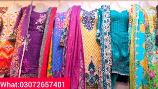 Ladies Garam 3 Piece Suits Kadar Or Marina Ka Suit Light House Linda Market Karachi Recycle Cloth [upl. by Noira624]