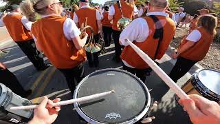 Longhorn Alumni Band Drumline  March Down to Stadium [upl. by Yung374]