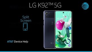 Learn How to Use Split Screen on the LG K92 5G  ATampT Wireless [upl. by Yenhoj]