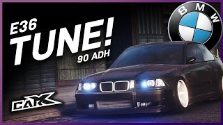 BMW E36  WUTEND  90 ADH TUNE Car X Drift Racing Ultimate Setup [upl. by Aicilegna]