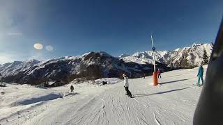 3 valleys skiing Jerusalem towards st Martin de Belleville 31 Dec 2018 [upl. by Samella]