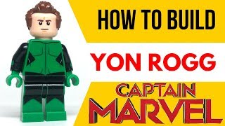 HOW TO Build YON ROGG from Captain Marvel as a LEGO Minfigure [upl. by Aramad12]