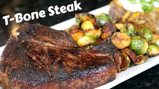 How To Cook a TBone Steak  Steak Dinner Recipe with ChefsTemp Thermometer MrMakeItHappen [upl. by Clea]