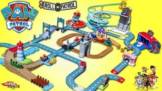 Paw Patrol Roll Patrol MEGA Pack 6 en 1 Pat Patrouille Piste Grande Vallée Jouet Toy Review [upl. by Sueahccaz415]