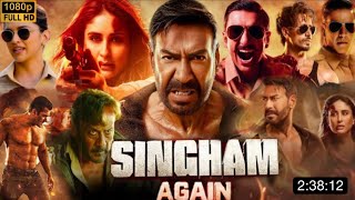 Singham Again 2024 New Released Bollywood Action Movie Hindi Dubbed Latest Update Ajay Devgan Movie [upl. by Alina]