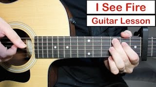 I See Fire  Ed Sheeran  Guitar Lesson Tutorial How to play the Fingerstyle Intro [upl. by Profant]