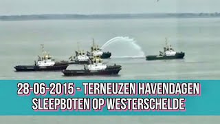 28062015  Terneuzen Havendagen  Sleepboten Op Westerschelde 4 [upl. by Olivero]