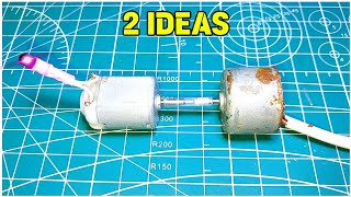 2 AMAZING HACKS FROM DC MOTOR  USEFUL LIFE HACKS FROM DC MOTOR 💡 [upl. by Aramit247]