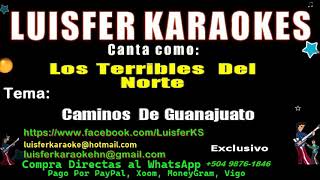 Los Terribles Del Norte  Caminos De Guanajuato  Karaoke Demo [upl. by Nilved15]