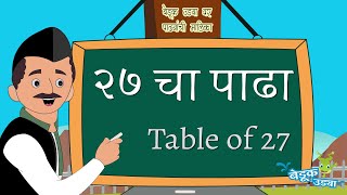 27 चा पाढा  Table of 27  मराठी पाढे  Marathi Paadhe  Multiplication Tables 21 to 30 [upl. by Ricoriki]