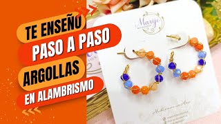 🚀 Te enseño paso a paso ARGOLLAS en ALAMBRISMO ✨ fácil y rápido ✨ [upl. by Abe]