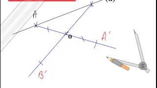 Symétrique dune droite par rapport à un point [upl. by Eelesor906]