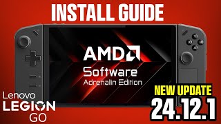 How to install AMD Adrenaline 24121 Driver on Lenovo Legion Go AFMF2  Punchi Man Gaming [upl. by Ramraj]