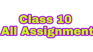 SSC 2022 Class 10 Assignment 11th Week  Class 10 Assignment  এসএসসি ১১ তম সপ্তাহের এসাইনমেন্ট [upl. by Clayberg333]