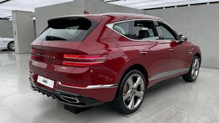 2023 GENESIS GV80 5 Seats Mauna Red  Maroon Brown amp Smokey Green Walkaround Review 4K [upl. by Dee Dee]