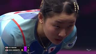 Miu Hirano vs Miwa Harimoto  WS R16  WTT Champions Frankfurt 2024 [upl. by Steiner]