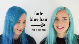 How To Fade Blue Hair Dye or Lighten SemiPermanent Dye [upl. by Secnarfyram788]