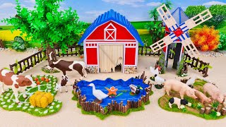 Top Best DIY Small Farm Diorama with Farm House Windmill Water Pond Cattles Cow Pig Duck [upl. by Ieso]