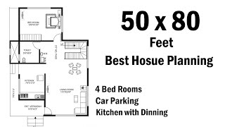 50 x 80 House plan with full Detail [upl. by Lipps]