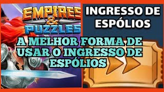 Empires Puzzles  Ingressos de Espólios  a melhor forma de usar conseguindo melhores itens no game [upl. by Sucramal]