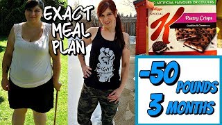 HOW I LOST 50 POUNDS IN 3 MONTHS MY EXACT MEAL PLAN PORTION CONTROL [upl. by Everrs]