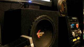 kicker 10 inch subwoofer huge bass youre a jerk by new boyz home system [upl. by Warrick]