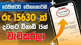 50USDT Free For Everyone  online job at home sinhala  E money Sinhala [upl. by Fairfield]