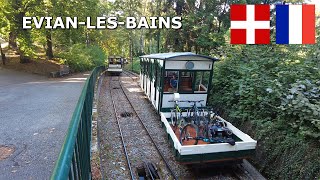 Funiculaire dÉvianlesBains HauteSavoie France Septembre 2023 4K [upl. by Anerhs]