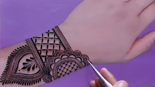 Very beautiful stylish eid mehndi design  Simple mehandi  Mehndi ka design  Mehndi design Mehndi [upl. by Busiek]