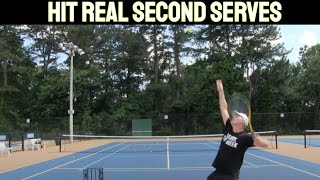 How to hit a Real Second Serve in Tennis [upl. by Macegan]