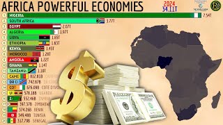 The Most Powerful Economies in AFRICA by Total Wealth [upl. by Hanser]