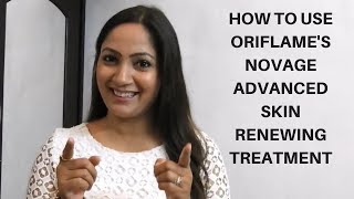 How to use Oriflame NOVAGE Advanced Skin Renewing Treatment  Peeling Kit [upl. by Eisor]