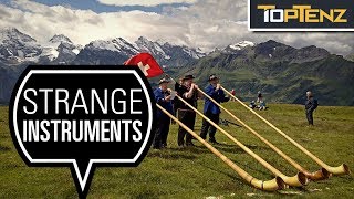 Top 10 WEIRD and Unique MUSICAL INSTRUMENTS [upl. by Denn487]