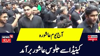 Muharram 2024 Jaloos e Ashura Downtown Toronto Canada  Live Updates  Karbala  News18 Urdu [upl. by Toiboid687]